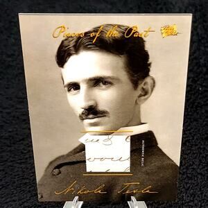 Authentic Nikola Tesla Handwriting Relic Piece of History